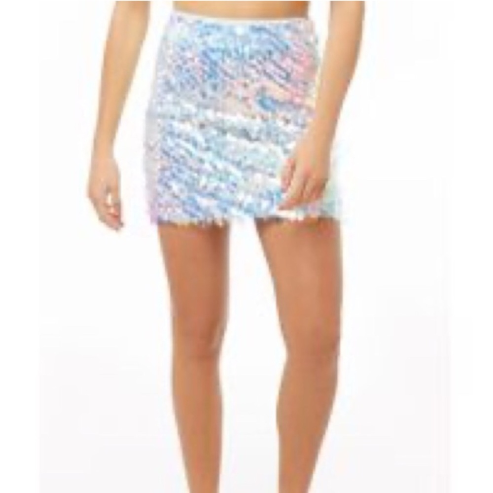 Iridescent Sequin Skirt